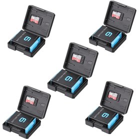 Pack De 5 Boîtes De Rangement Protectrices en Plastique Compatibles avec Les Batteries des Caméras Gopro 9/10 Hero ; Organisateu