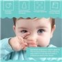 Aspirateur Nasal pour Bébé,Nettoyeur de morve pour bébé nouveau-né,nettoyeur de nez électrique pour nourrisson,Rechargeable Vent