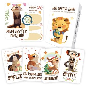 Yezirzax Lot de 48 cartes jalons pour bébé