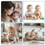 Yezirzax Lot de 48 cartes jalons pour bébé, cadeau de naissance et de fête prénatale, style bohème, cadeau pour nouveau-né