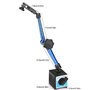 Yanmis Support de Base Magnétique, Support de Jauge Magnétique Précision Flexible Comparateur Mécanique Universel Réglable pour 