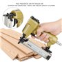 Pistolet à clou pneumatique, riveteuse agrafeuse cloueuse à air pour longueur de cloueur à air 100pcs 100pcs de grain 10-25mm