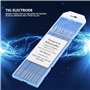 Électrodes de tungstène zirconiées, 10Pcs 1.0/1.6/2.4/3.2mm WZ8 Pointe blanche pour le soudage Tig AC, électrode de tungstène zi