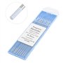 Électrodes de tungstène zirconiées, 10Pcs 1.0/1.6/2.4/3.2mm WZ8 Pointe blanche pour le soudage Tig AC, électrode de tungstène zi