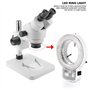 Appareil Photo de Microscope 144 Perle de Source Lumineuse pour Lampe à Anneau réglable(EU Plug 220V)