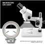 Anneau Lumineux LED, Appareil Photo de Microscope 144 Perle de Source Lumineuse pour Lampe à Anneau réglable(EU Plug 220V)