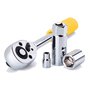 DEKO Caisse a Outil 128 Pièces, Malette Boite Coffret a Outils Complete Bricolage Avec Jeu Complet de Clés, Tournevis et Manchon
