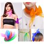 Foulard Jonglage, 14 Pièces Écharpe de Jonglage à Bande Carrée Multicolore Écharpes de Mouvement Magique Arc-en-Ciel pour Enfant