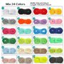 Lacets Plats Tissés Multicolores de 120cm de Long pour Baskets Bottes de Marche Chaussures de Skate B