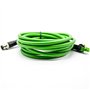 Elecbee Câble de capteur M12 codage D 4 broches mâle vers RJ45 8P8C câble droit à Double extrémité mâle 2M AWG22