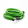 Elecbee Câble de capteur M12 codage D 4 broches mâle vers RJ45 8P8C câble droit à Double extrémité mâle 2M AWG22