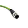 Elecbee Câble de capteur M12 codage D 4 broches mâle vers RJ45 8P8C câble droit à Double extrémité mâle 2M AWG22