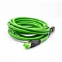 Elecbee Câble de capteur M12 codage D 4 broches mâle vers RJ45 8P8C câble droit à Double extrémité mâle 2M AWG22