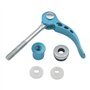 Unxuey Lot de 10 colliers de serrage pour tige de selle de vélo M6 × 65 mm Bleu