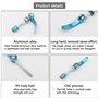 Unxuey Lot de 10 colliers de serrage pour tige de selle de vélo M6 × 65 mm Bleu