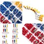 EL-SKY Lot de 480 connecteurs à sertir pour cosses électriques Assortiment de 12 tailles