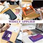Lot de 6 porte-documents A5, 6 couleurs, avec étiquette nominative et organiseur d'extension de 6 cm, pochette transparente étan