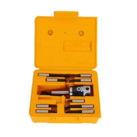Futchoy Kit de têtes de forage/extracteur MK2 M10 F1-12 50 mm avec 9 barres de perçage de 12 mm et 1 mallette en plastique
