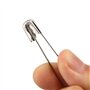 Mr.do Épingles de Sûreté 50 Pièces en 4 Tailles Assorties avec Boîte Finger Guard Argent en Acier Carbone