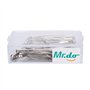 Mr.do Épingles de Sûreté 50 Pièces en 4 Tailles Assorties avec Boîte Finger Guard Argent en Acier Carbone