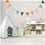 Guirlande Chambre Enfant Guirlande Fanions Tissus 2.6m Guirlande Fanion Extérieur Multicolore Guirlande de Fanions en Mousseline
