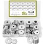 Lot de 225 rondelles plates en acier inoxydable 304