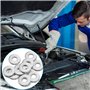 Lot de 225 rondelles plates en acier inoxydable 304, assortiment de rondelles de sécurité, écrous en métal, 15 tailles M3/M4/M5/