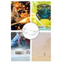 MINZHI Lot de 8 lunettes de protection, lunettes de travail, lunettes de protection transparentes, lunettes de protection des ye