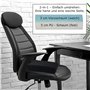 supply24 Visco Coussins de Siège Voyage Noir 40 X 40 X 8 cm Élastique Souple avec Mousse Froide pour Fauteuil Roulant Bureau Dir