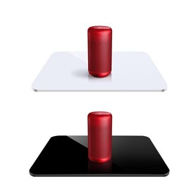 UTEBIT 2 Pcs Tableau de Réflexion Fond Studio Photo en Acrylique Noir et Blanc pour Photographie de Produits Bijou Cosmétique Ve