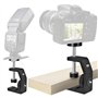 UTEBIT Pince Accroche Caméra de Vis 1/4 + Mini Rotule Pivotante à 360° Support Orientable Caméra en Alliage d'Aluminium Charge M