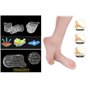 Insertions de 5 Couche Gel Augmentation Coussinet de Talon Botte Chaussure Souple Anti-dérapante Masculine