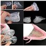 Silicone Talonnettes, Insertions de 5 Couche Gel Augmentation Coussinet de Talon Botte Chaussure Souple Anti-dérapante Masculine