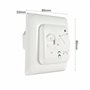 Yosoo - Thermostat blanc pour contrôler la température, l'air conditionné, etc. (16 A, 230 v)