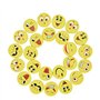 Willingoo Lot de 24 gommes à effacer pour enfant Motif Emoji Smiley
