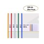TUKA-i-AKUT 20x A4 Reliure Barre Coulissante, Transparent Chemise de Couvertures de Rapports, Rapport D'affichage Couverture Org