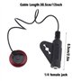 EMSea 2pcs Micro Piézo Transducteur de Microphone à Contact Piézo-électrique avec Câble 1/4 Femelle Jack 12 pouces Adhésif pour 