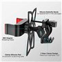 SCOOTISFACTION Support de téléphone universel en plastique noir pour guidon de trottinette électrique de vélo Xiaomi Noir