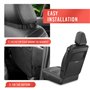 2Pcs Organisateurs de Voiture Kick Mats, YOOFAN Protection Arrière de Siège Auto, Kits De Rangement Pour Siège Arrière De Voitur