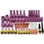 RIVERWELD TIG Jumbo lentille à gaz corps de serrage buse d'alumine tasses en céramique Kit de tailles assorties pour QQ300 PTA D
