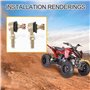 GOOFIT Rotule de Barre d'accouplement 150 mm GOOFIT - Remplacement pour véhicule Tout Terrain 4x4 et Quad