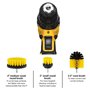 Lot de 4 brosses de nettoyage en nylon avec rallonge de 15,2 cm pour tous les usages généraux de nettoyage et de récurage