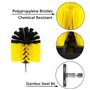 Lot de 4 brosses de nettoyage en nylon avec rallonge de 15,2 cm pour tous les usages généraux de nettoyage et de récurage