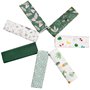 Carrées de Tissu Patchwork en Coton 7 pièces Tissus en Coton Bundle 50 * 50cm Motif Floral et Pois Assortis Tissus de Coton au M