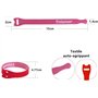 40PCS Attaches de câble Trilancer réutilisable Fermeture en Nylon Microfibre Organisateur pour Cordes et Gestion des Câbles 15cm