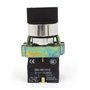sourcingmap 2 pcs 2 NO Dpst On-Off 3 positions Maintenu Sélecteur rotatif commutateur 600 V 10 A