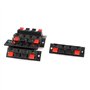 sourcingmap 5pcs 4 Voies Poussoir Serrure Connecteur Haut-Parleur Stéréo Barrette De Raccordement Bloc