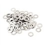 sourcingmap M5x10mmx0.5mm Rondelle Plate en Acier Inoxydable Rond pour Vis à Boulon 100Pcs
