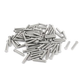 sourcing map M4x20mm 304 Acier inoxydable Soudage goujons Vis machine avec Soudé Point 100Pcs