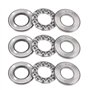 sourcing map 51203 Roulement à billes en acier au carbone 35x17x12mm 3pcs